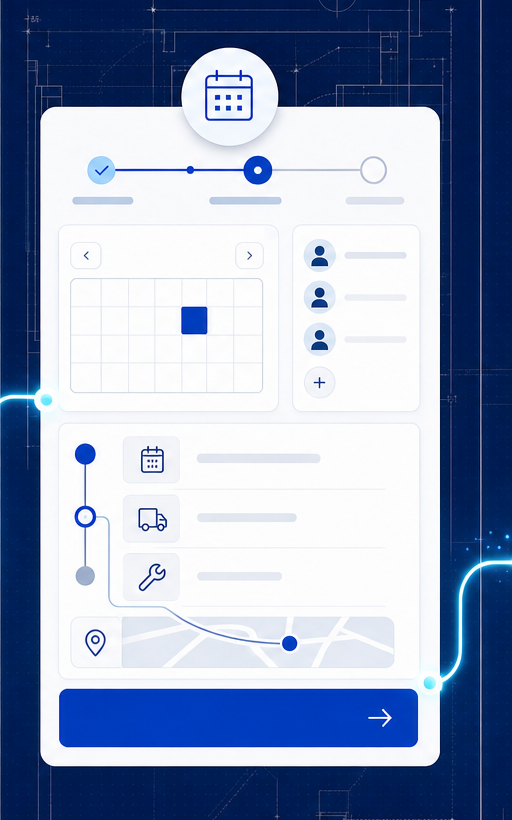 Visit update TechPro service journey illustration